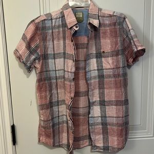 Linen blend unisex shirt